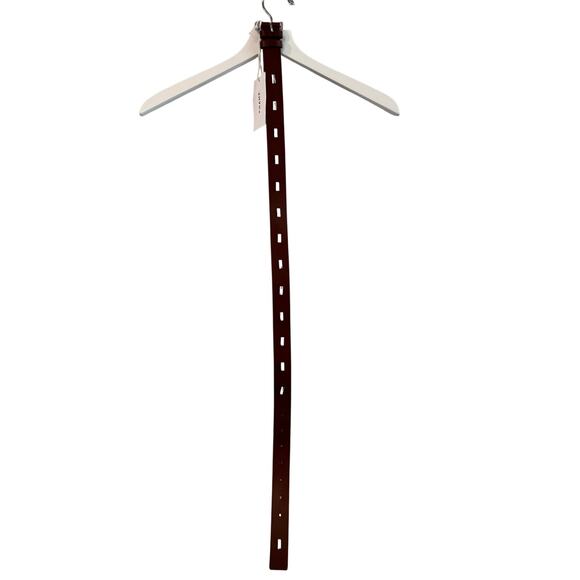 Frame Studded Timeless Buckle Belt Tobacco with Silver Hardware - Picture 2 of 5